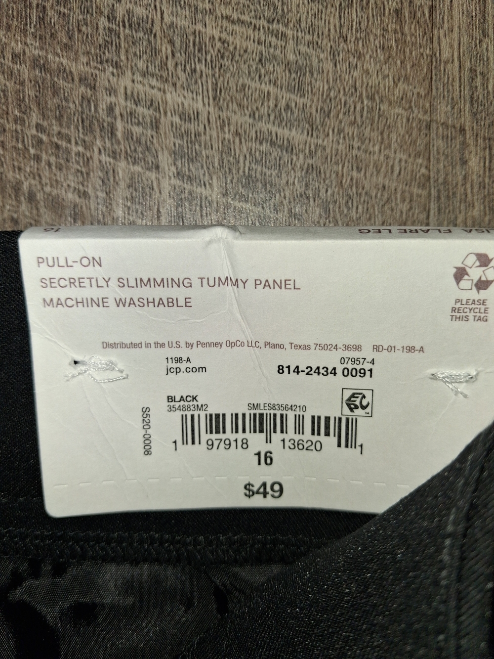 Liz Claiborne Black Boot Cut Pants - Picture 4 of 5